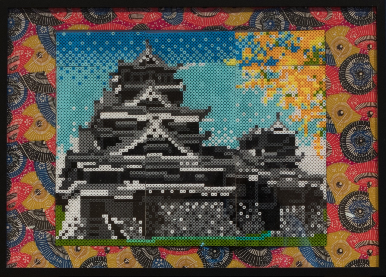 アイロンビーズで作成した絵画
